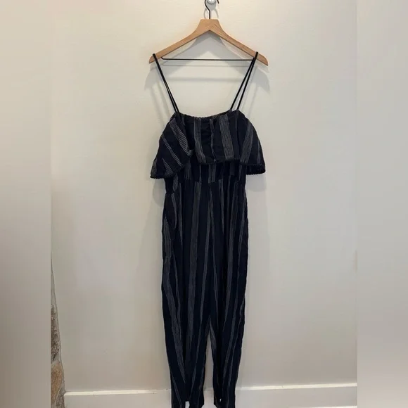 Black Striped Jumpsuit - Picture 6 of 13
